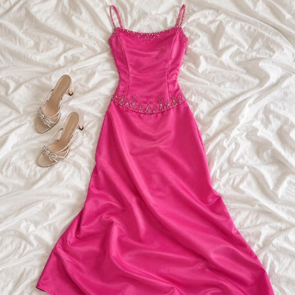 Pink fairy Prom Dress Y2K Ginnis Fashion fits women's size 12